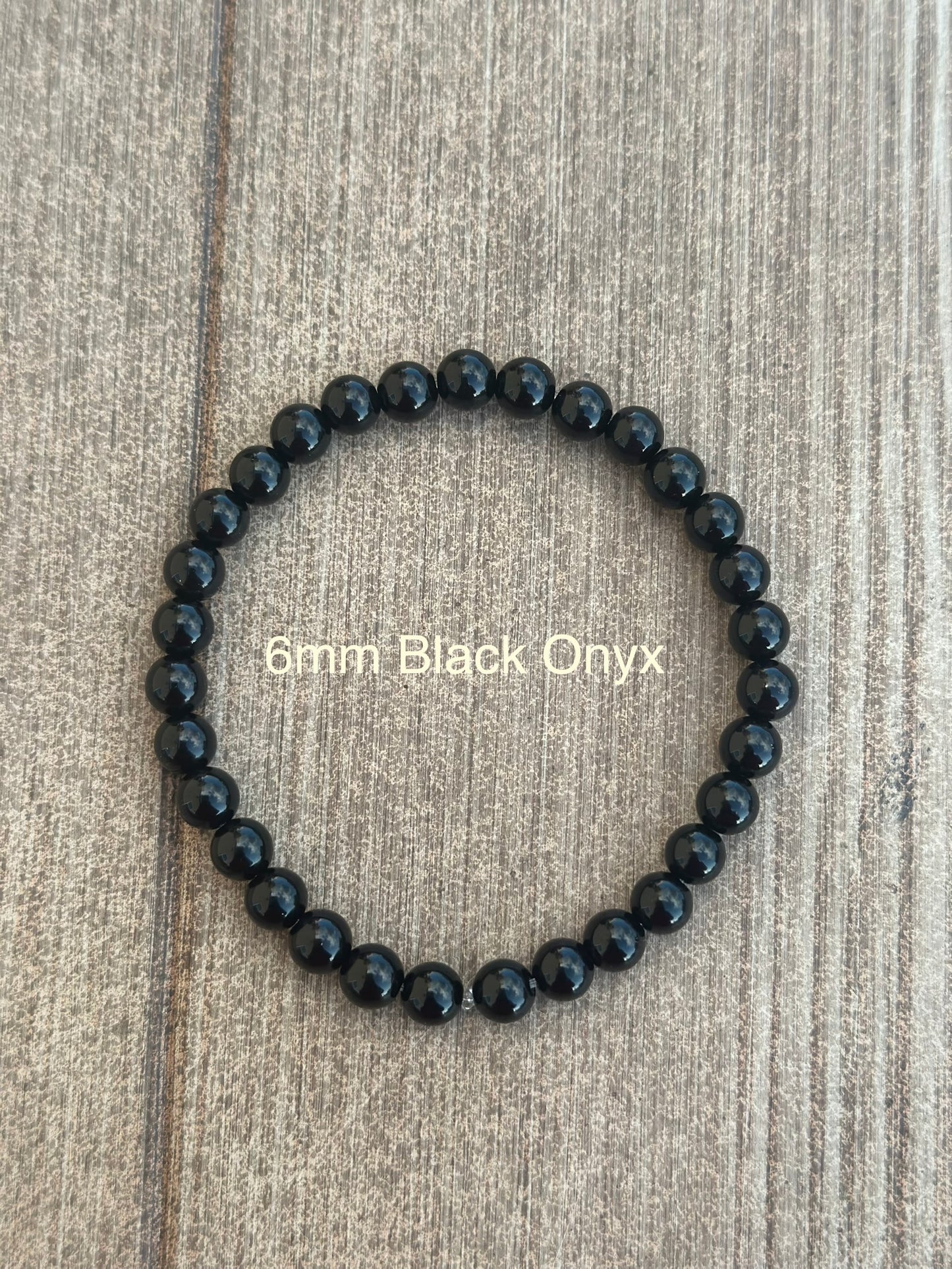 Grounding Energy- Black Onyx + Black Lava Bead Bracelet